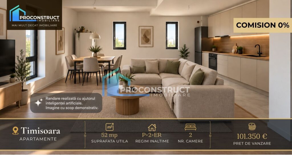 Apartament 2 camere de vânzare în Torontalului