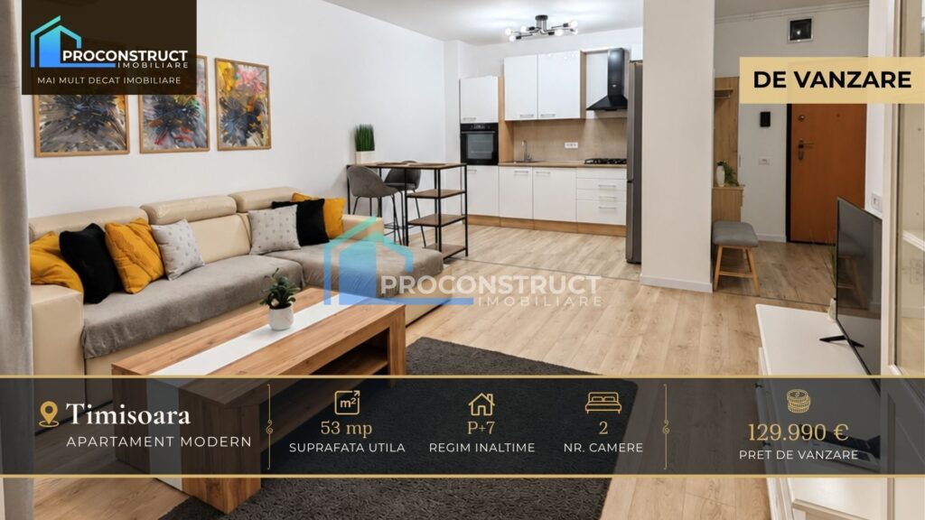 Apartament 2 camere de vânzare în Torontalului