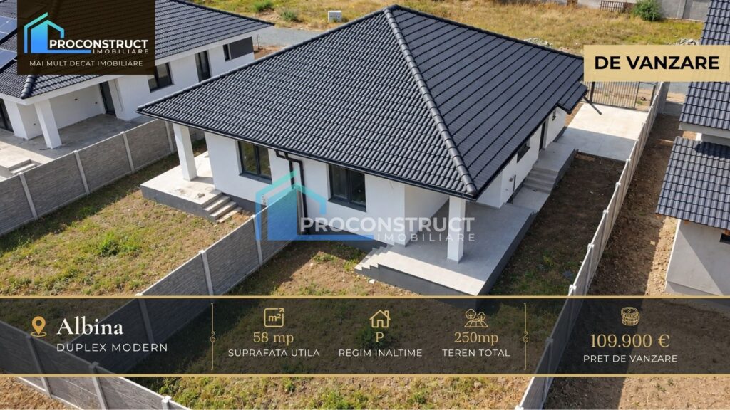 Duplex de vânzare în Albina